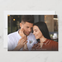 We're Engaged Photo Ele Holly Berry Holiday -WH