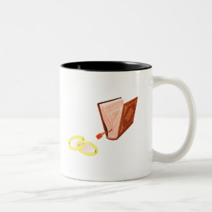 We're Engaged Terracotta Engagement Party Photo In Two-Tone Coffee Mug
