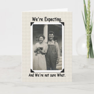 We're Expecting  Baby Announcement
