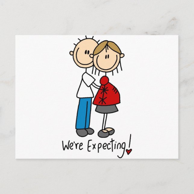 We're Expecting Baby Tshirts and gifts Postcard (Front)