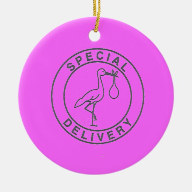 We're Expecting! Ceramic Ornament (Front)