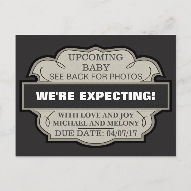 We're Expecting! Personalized Announcement (Front)