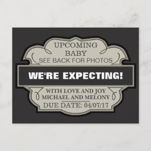 We're Expecting! Personalized Announcement Postcard