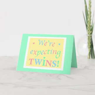 "We're expecting TWINS!" Announcement
