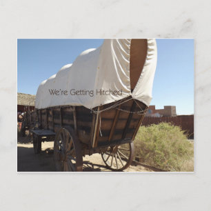 We're Getting Hitched Save the Date Postcard