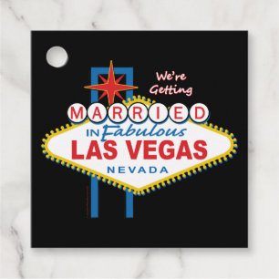 We're Getting Married in Vegas Favour Tags