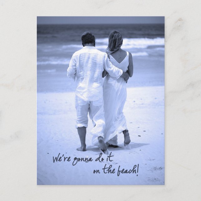 We're Gonna Do It On The Beach! Postcard (Front)