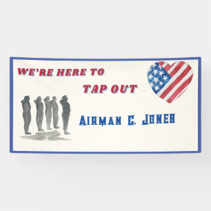 We're Here to Tap Out BMT Graduation Banner