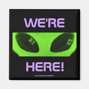 WE'RE HERE! v2 magnet