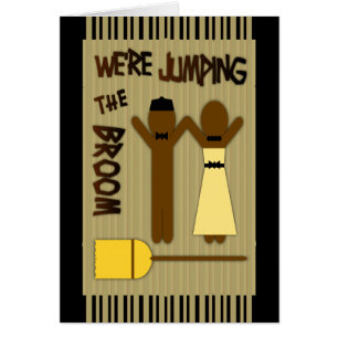 We're Jumping The Broom With Border And Stripes