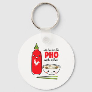 Were Made Pho Each Other Keychain