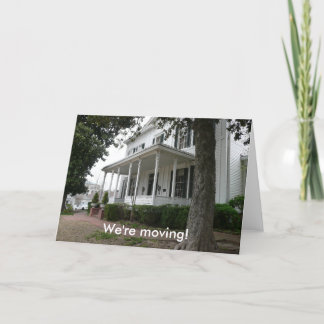 We're moving! announcement