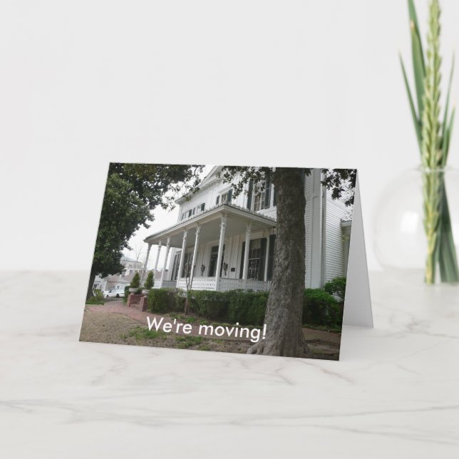 We're moving! announcement (Front)