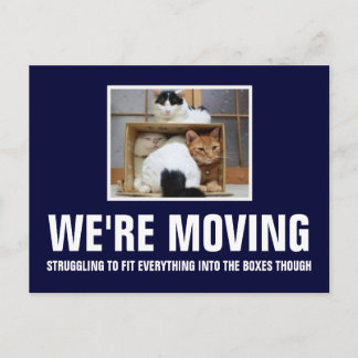 We're moving announcement postcard
