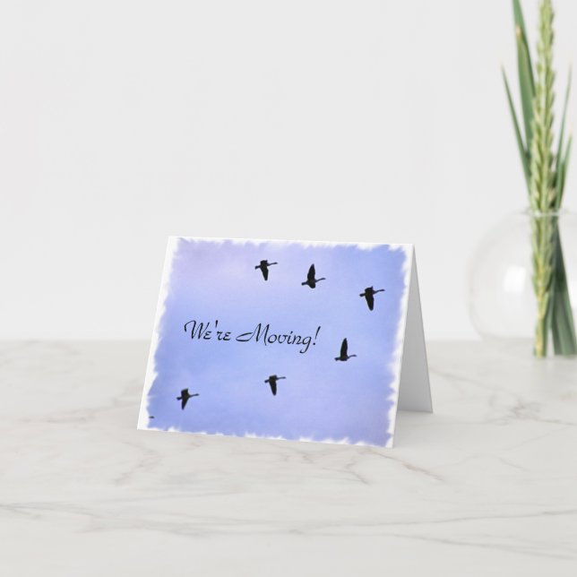 We're Moving Card (Front)