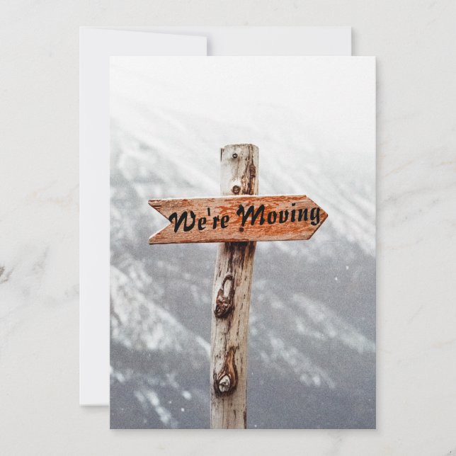 we're moving funny house card (Front)