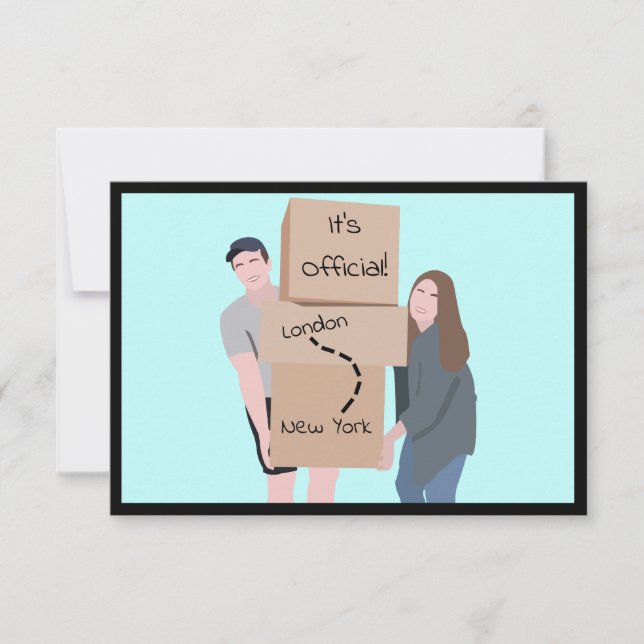 We're Moving "It's Official" Announcement Card (Front)