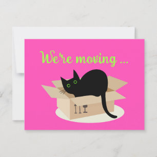 we're moving postcard