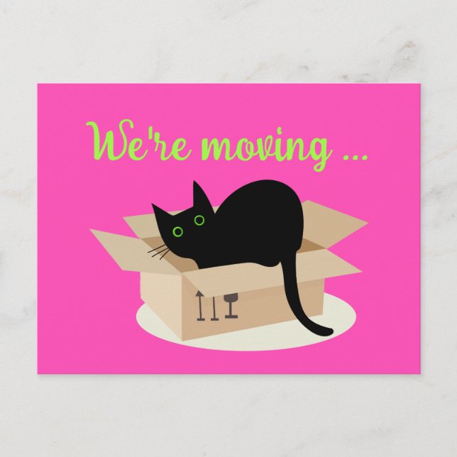 we're moving postcard (Front)
