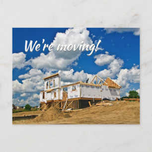 We're moving to a new house! Family or Business Announcement Postcard