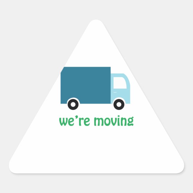 Were Moving Triangle Sticker (Front)