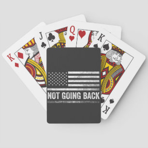 We're Not Going Back Harris Walz Election  Playing Cards
