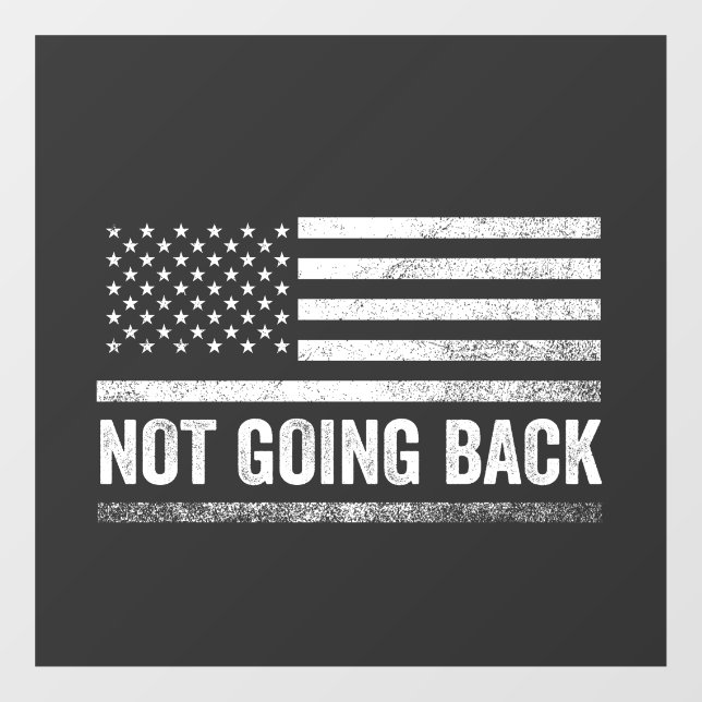 We're Not Going Back Harris Walz Election  Window Cling (Sheet)