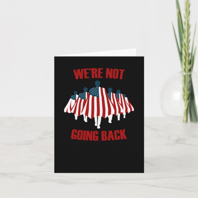 We're Not Going Back Trailblazers Sticker  Card (Front)