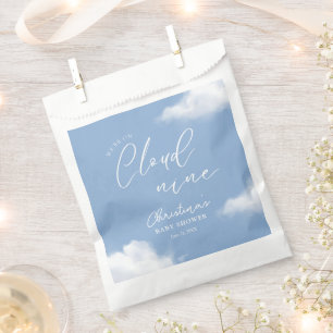 We're on Cloud 9 Baby Shower Blue Favour Bag