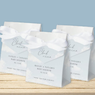 We're On Cloud 9 Baby Shower  Favor Box