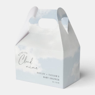 We're On Cloud 9 Baby Shower Gift Favor Box