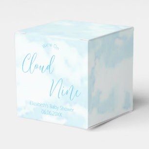 We're On Cloud Nine Baby Shower Favor Box