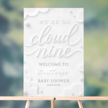 We're on Cloud Nine Baby Shower Welcome