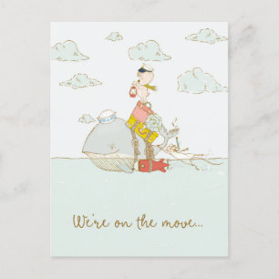 We're On The Move Postcard
