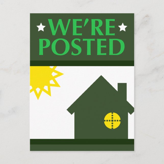 we're posted announcement : pop home (Front)