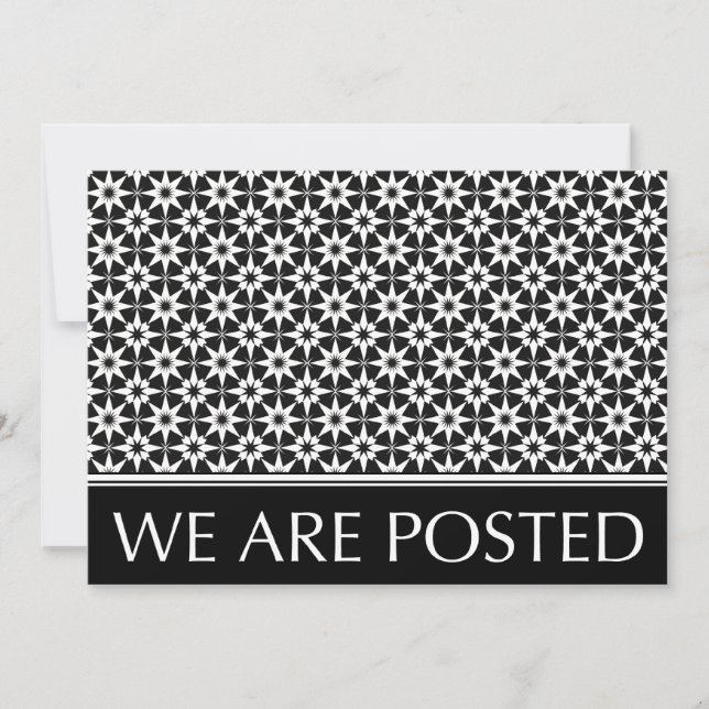 we're posted announcement : vintage pattern (Front)