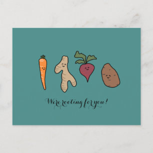 "We're Rooting for You!" Postcard