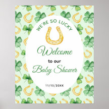 We're So Lucky Horseshoe St Patrick's Baby Shower