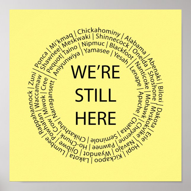 We're Still Here/Black Posters (Front)