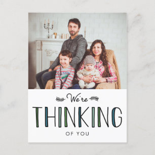We're Thinking Of You Announcement Postcard