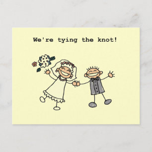We're Tying the Knot Postcard