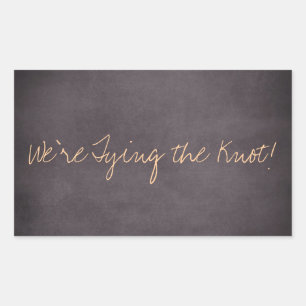 We're Tying the Knot Wedding Invite Stickers