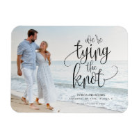 We're Tying The Knot Wedding Save The  Date Photo