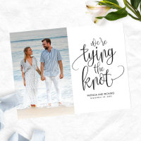 We're Tying The Knot Wedding Save The Date Photo