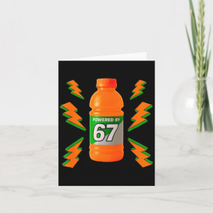 Wered By 67 Aura Energy Funny 6 7 Meme Six Seven G Card