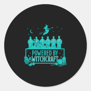 Wered By Witchcraft - Seattle Baseball Premium  Classic Round Sticker