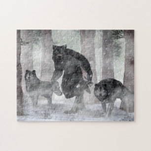 Werewolf and Wolves Jigsaw Puzzle