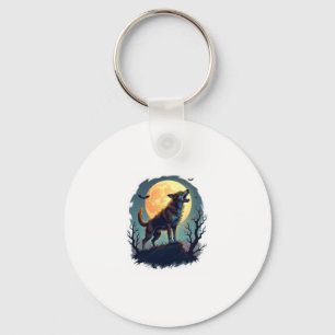 Werewolf Beagle Howl Keychain