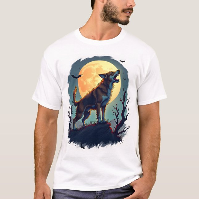 Werewolf Beagle Howl T-Shirt (Front)