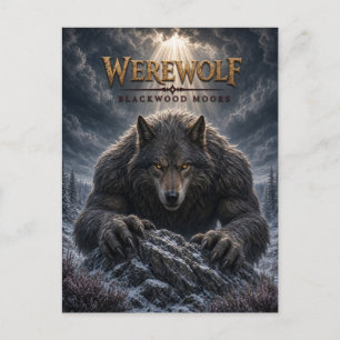Werewolf Blackwood Moors Dark Cinema Postcard